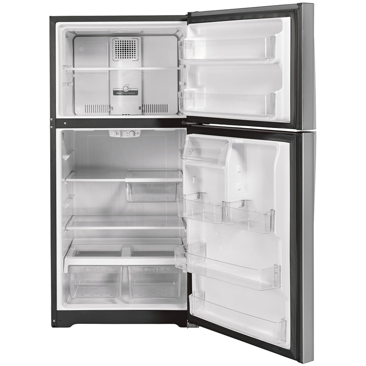 GE - 29.75 Inch 19.2 cu. ft Top Mount Refrigerator in Stainless - GTS19KSNRSS