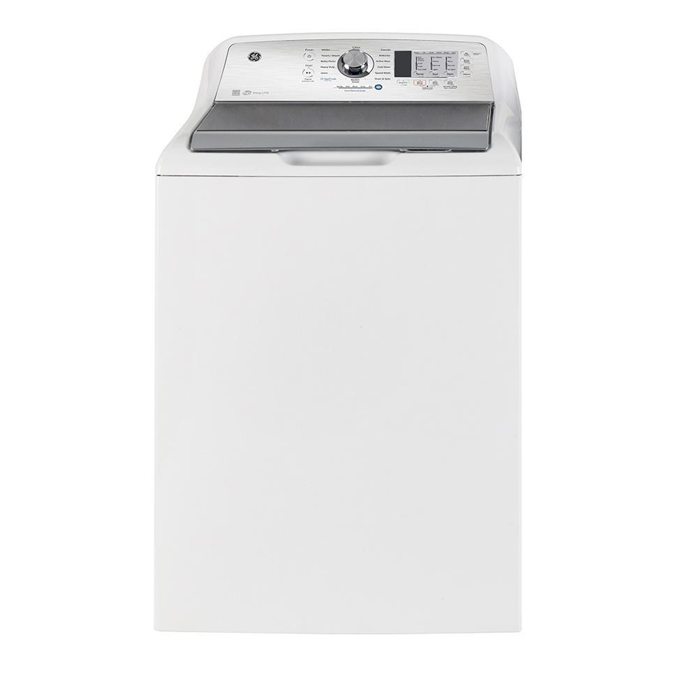 GE - 5.3 cu. Ft Top Load Washer in White - GTW680BMRWS