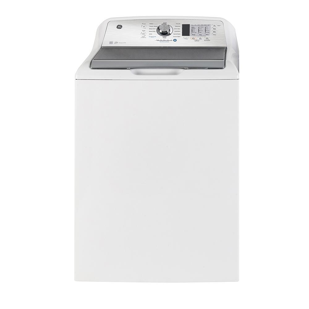 GE - 5.2 cu. Ft Top Load Washer in White - GTW685BMRWS