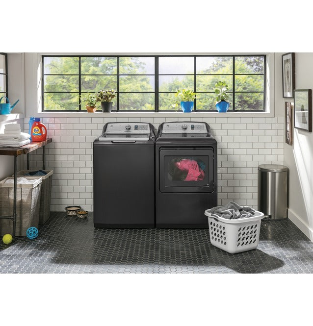 GE - 5 cu. Ft Top Load Washer in Grey - GTW750CPLDG