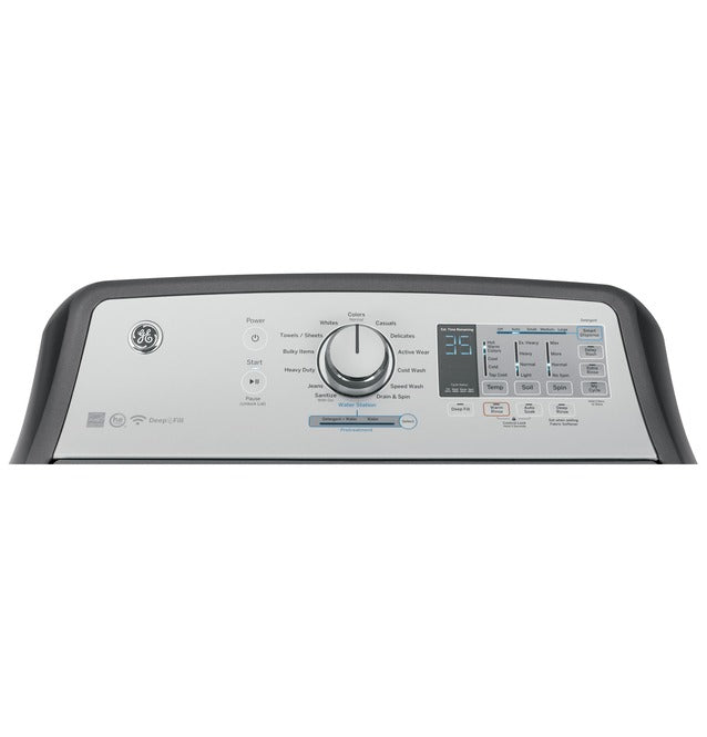 GE - 5 cu. Ft Top Load Washer in White - GTW750CSLWS