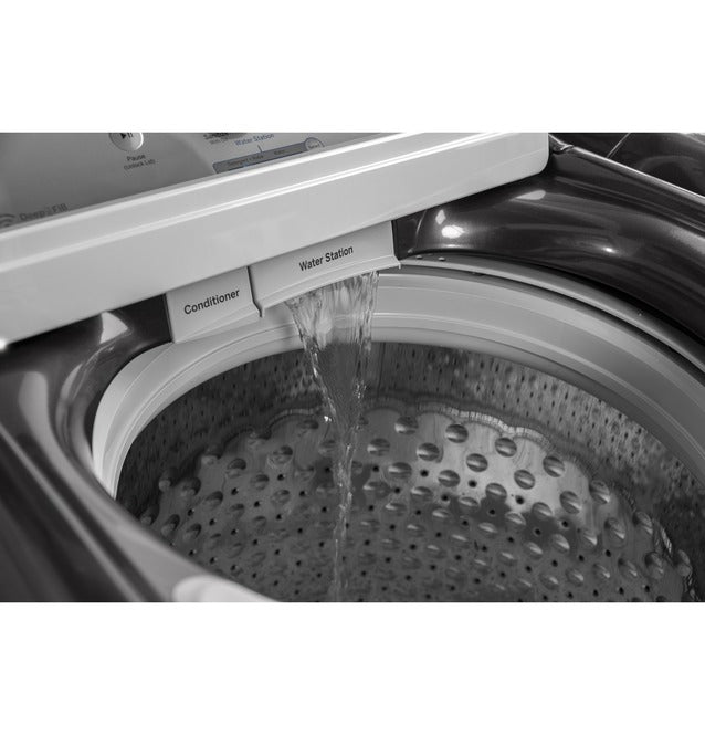 GE - 5 cu. Ft Top Load Washer in White - GTW750CSLWS