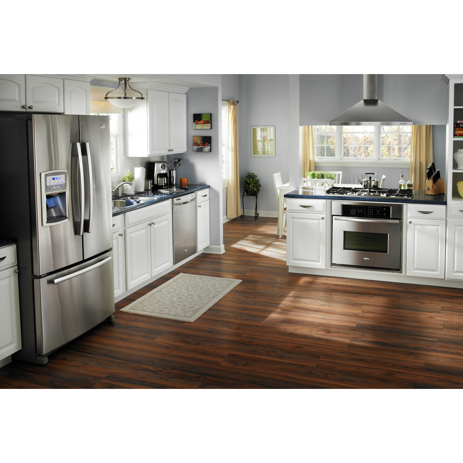 Whirlpool - 36 Inch 300 CFM Wall Mount and Chimney Range Vent in Stainless - GXW7336DXS