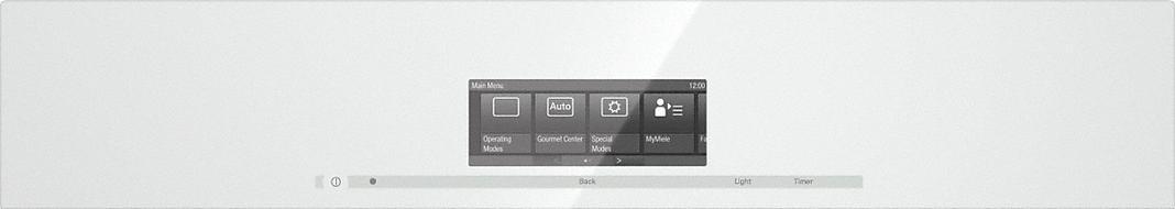 Miele - 130 L Single Wall Oven in White - H 6880-2 BP BRWS