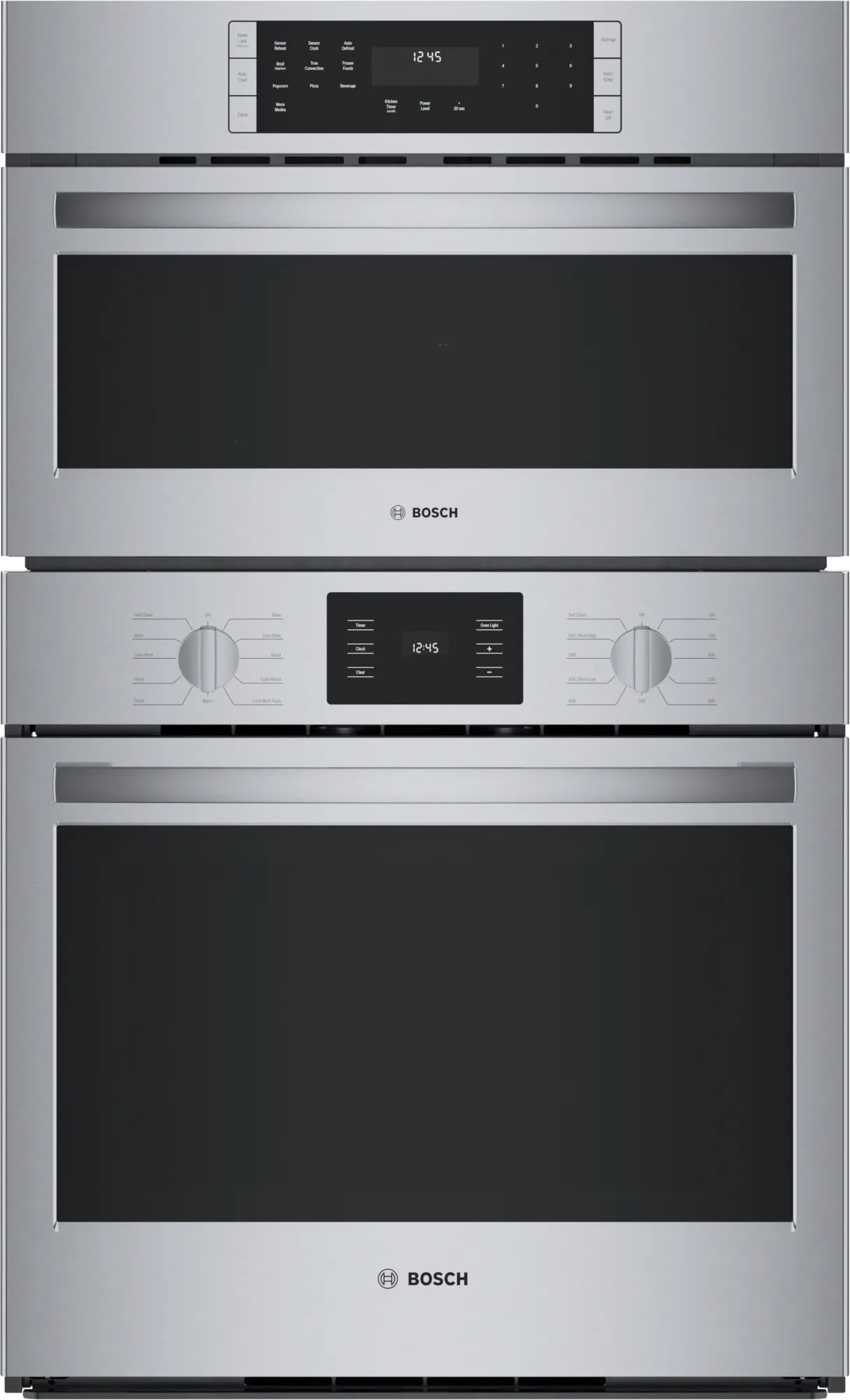 Bosch - 6.2 cu. ft Combination Wall Oven in Stainless - HBL5754UC