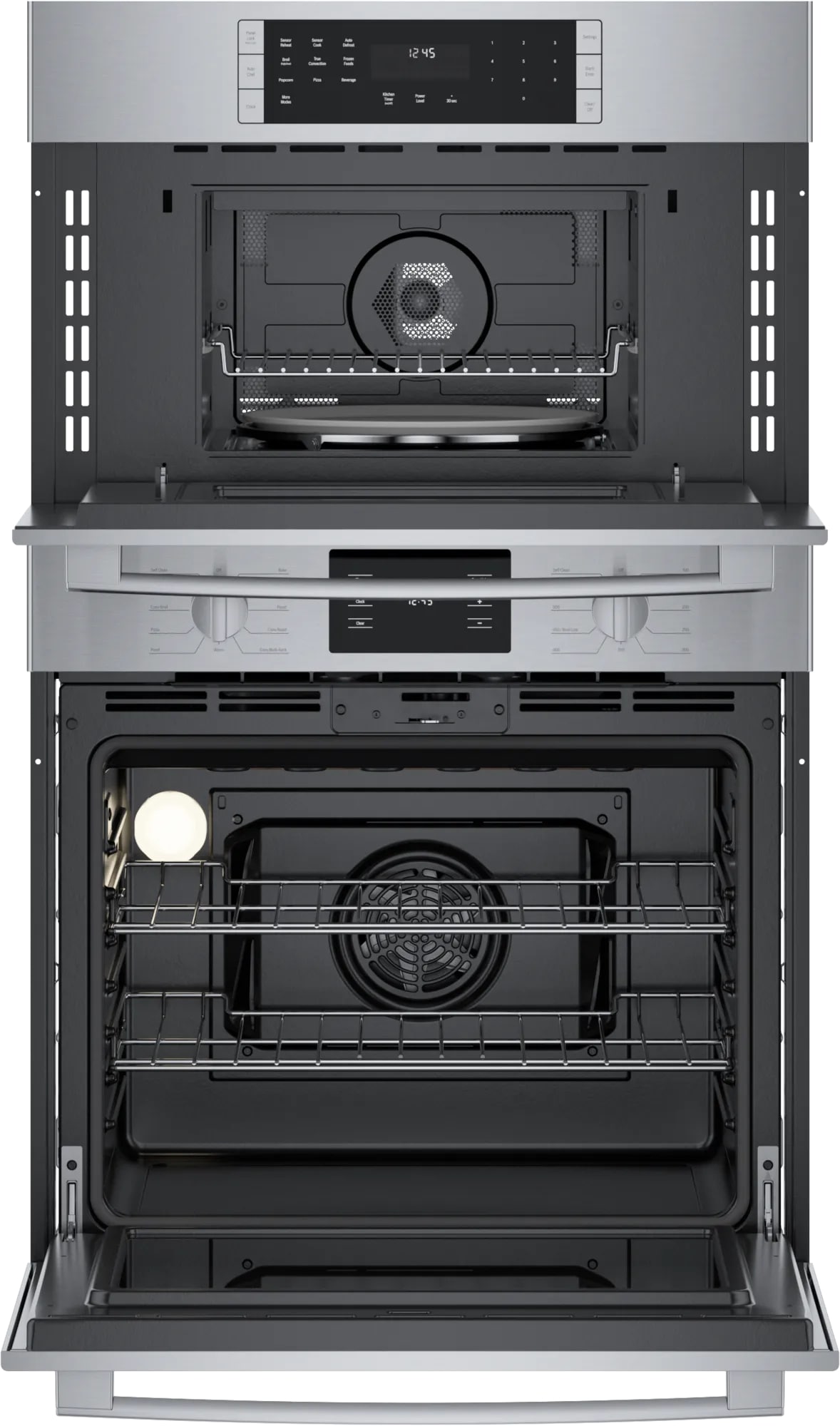 Bosch - 6.2 cu. ft Combination Wall Oven in Stainless - HBL5754UC
