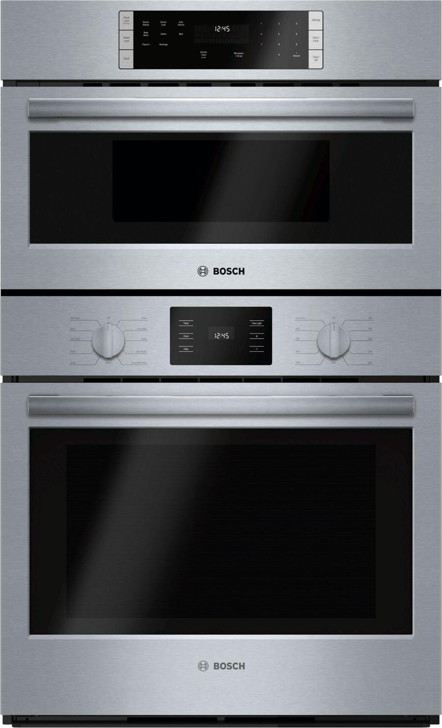 Bosch - 4.6 cu. ft Combination Wall Oven in Stainless Steel - HBL57M52UC
