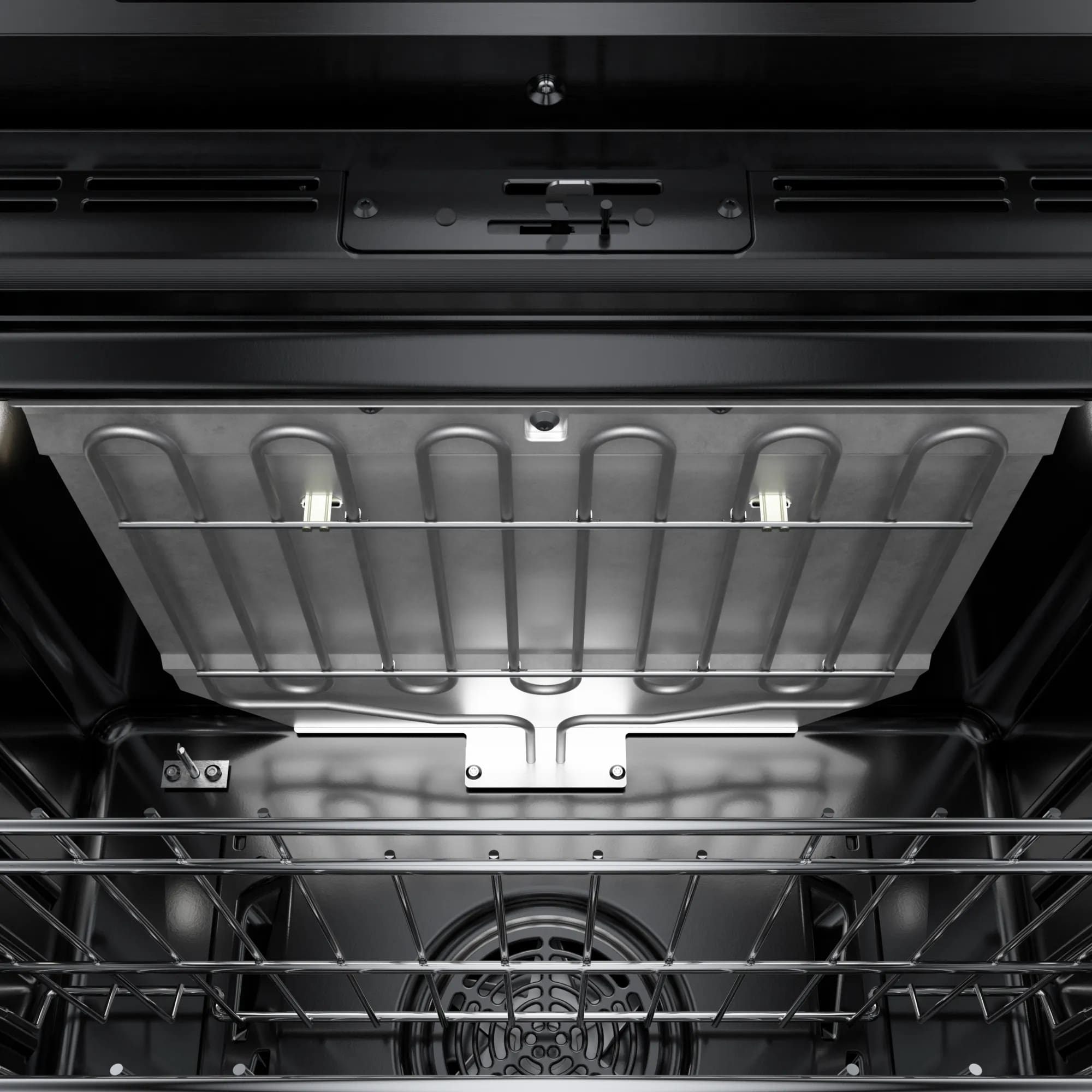 Bosch - 4.6 cu. ft Single Wall Oven in Black Stainless - HBL8444LUC