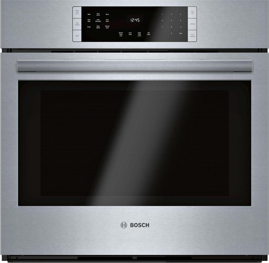 Bosch - 4.6 cu. ft Single Wall Oven in Stainless - HBL8453UC