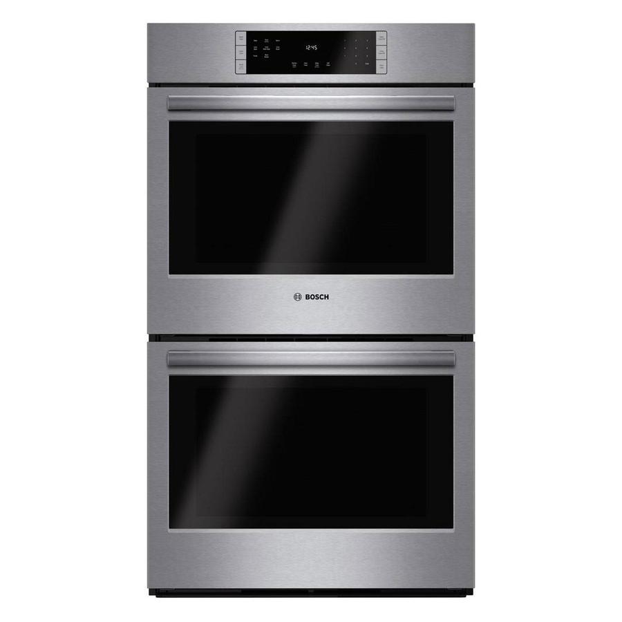 Bosch - 4.6 cu. ft Double Wall Oven in Stainless - HBL8651UC