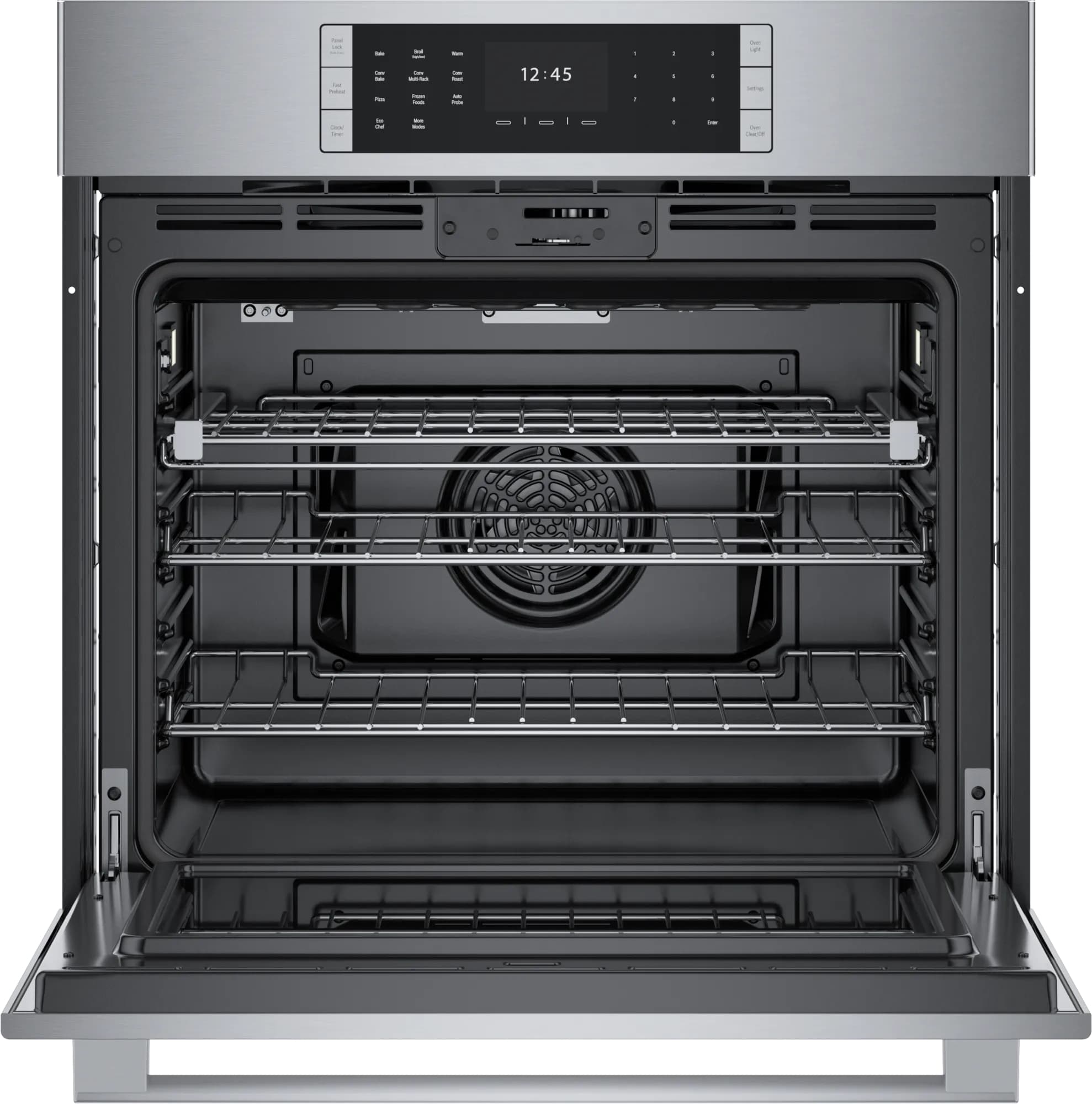 Bosch - 4.6 cu. ft Single Wall Oven in Stainless - HBLP454UC