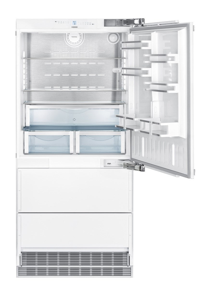 Liebherr - 35.875 Inch 19.5 cu. ft Built In / Integrated Bottom Mount Refrigerator in Panel Ready - HC2080