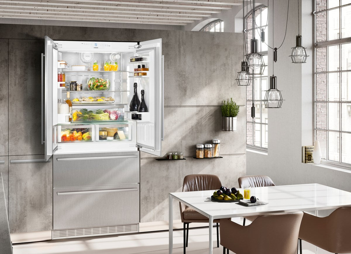 Liebherr - 36 Inch 19.5 cu. ft Built In / Integrated French Door Refrigerator in Panel Ready - HC2082