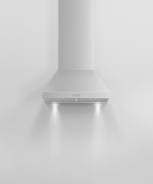 Fisher Paykel - 23.5625 Inch 600 CFM Wall Mount and Chimney Range Vent in Stainless - HC24PCX1