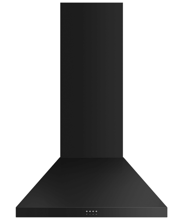 Fisher Paykel - 29.75 Inch 600 CFM Wall Mount and Chimney Range Vent in Black - HC30PCB1