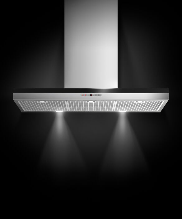 Fisher Paykel - 35.375 Inch 600 CFM Wall Mount and Chimney Range Vent in Stainless - HC36DTXB2