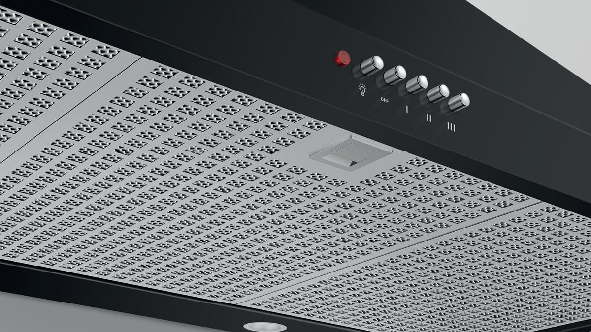 Fisher Paykel - 35.375 Inch 600 CFM Wall Mount and Chimney Range Vent in Black - HC36PCB1