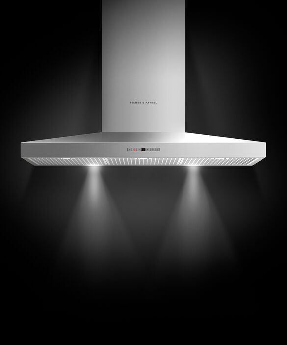 Fisher Paykel - 35.38 Inch 600 CFM Wall Mount and Chimney Range Vent in Stainless (Open Box) - HC36PHTX1 N