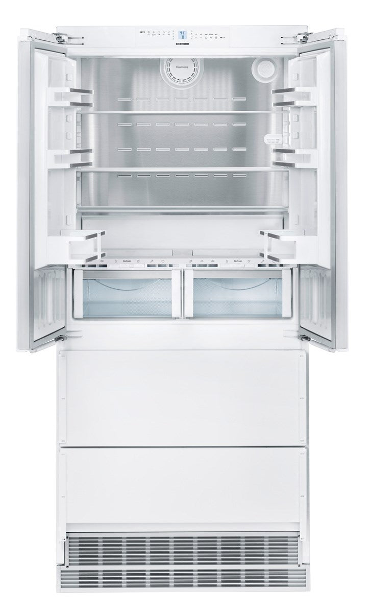 Liebherr - 35.875 Inch 18.9 cu. ft Built In / Integrated French Door Refrigerator in Panel Ready - HCB2082