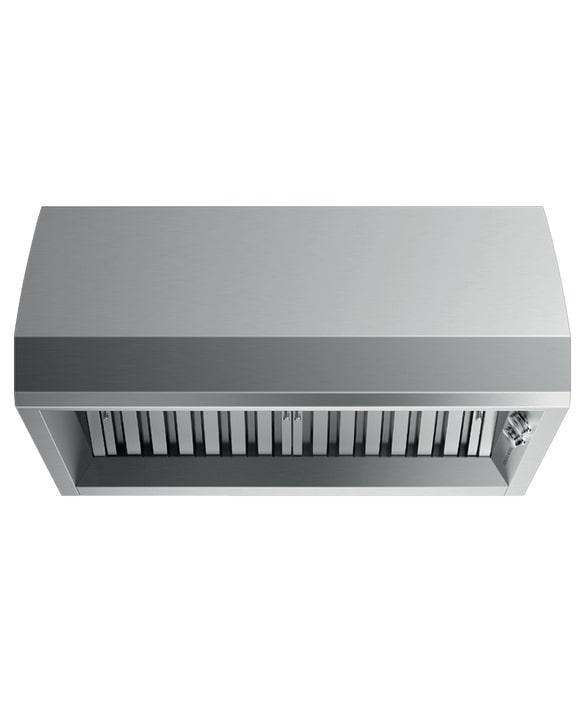 Fisher Paykel - 35.88 Inch 1200 CFM Wall Mount and Chimney Range Vent in Stainless (Open Box) - HCB36-12 N