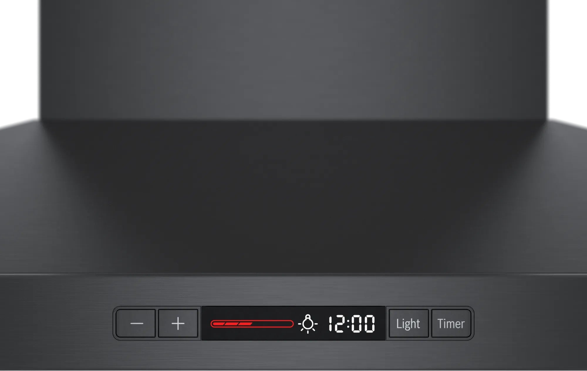 Bosch - 30 Inch 600 CFM Wall Mount and Chimney Range Vent in Black Stainless (Open Box) - HCP80641UC