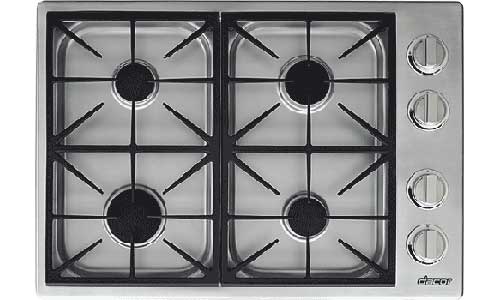 Dacor - 30 inch wide Gas Cooktop in Stainless - HDCT304GS/LP