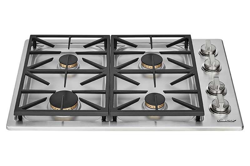 Dacor - 30 inch wide Gas Cooktop in Stainless - HDCT304GS/LP