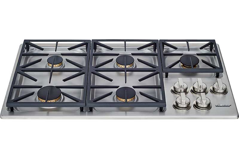 Dacor - 36 inch wide Gas Cooktop in Stainless - HDCT365GS