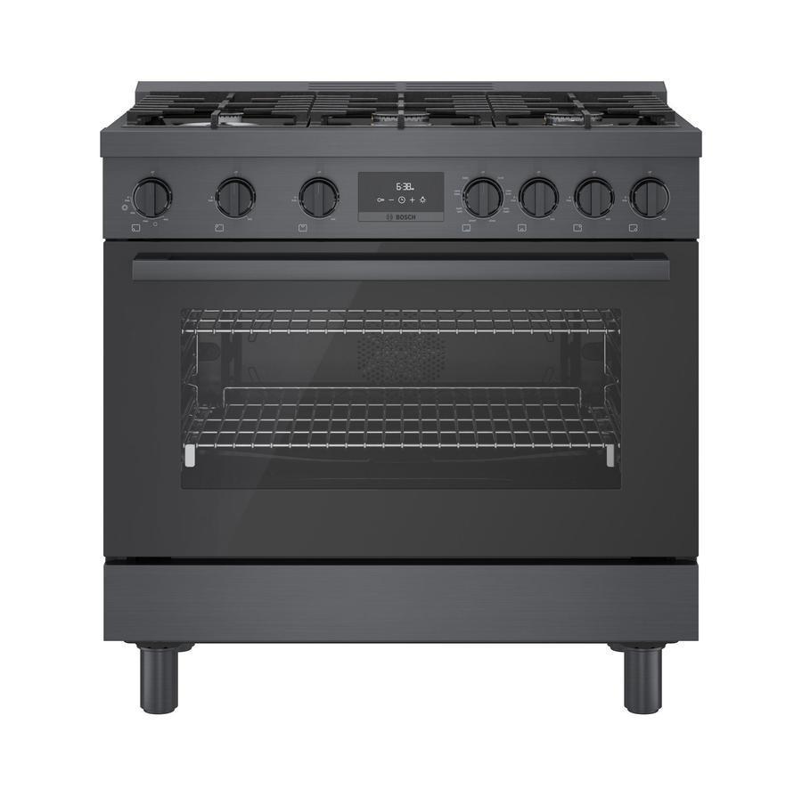 Bosch - 3.5 cu. ft Dual Fuel Range in Stainless - HDS8645C