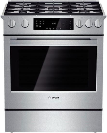 Bosch - 4.8 cu. ft Gas Range in Stainless - HGI8054UC