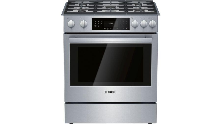 Bosch - 4.8 cu. ft Gas Range in Stainless - HGI8056UC