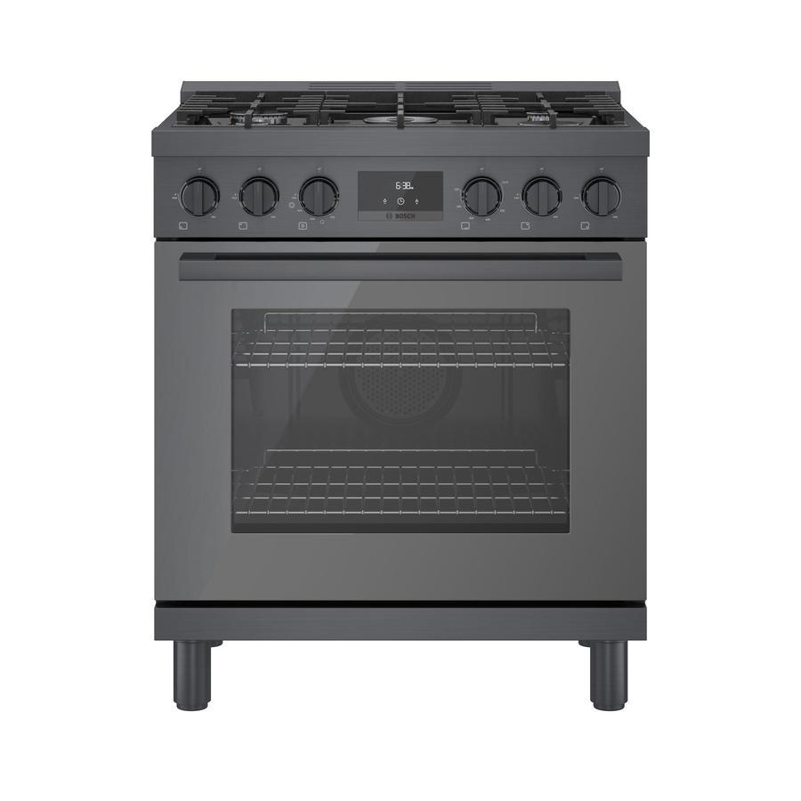 Bosch - 3.7 cu. ft Gas Range in Black Stainless - HGS8045UC