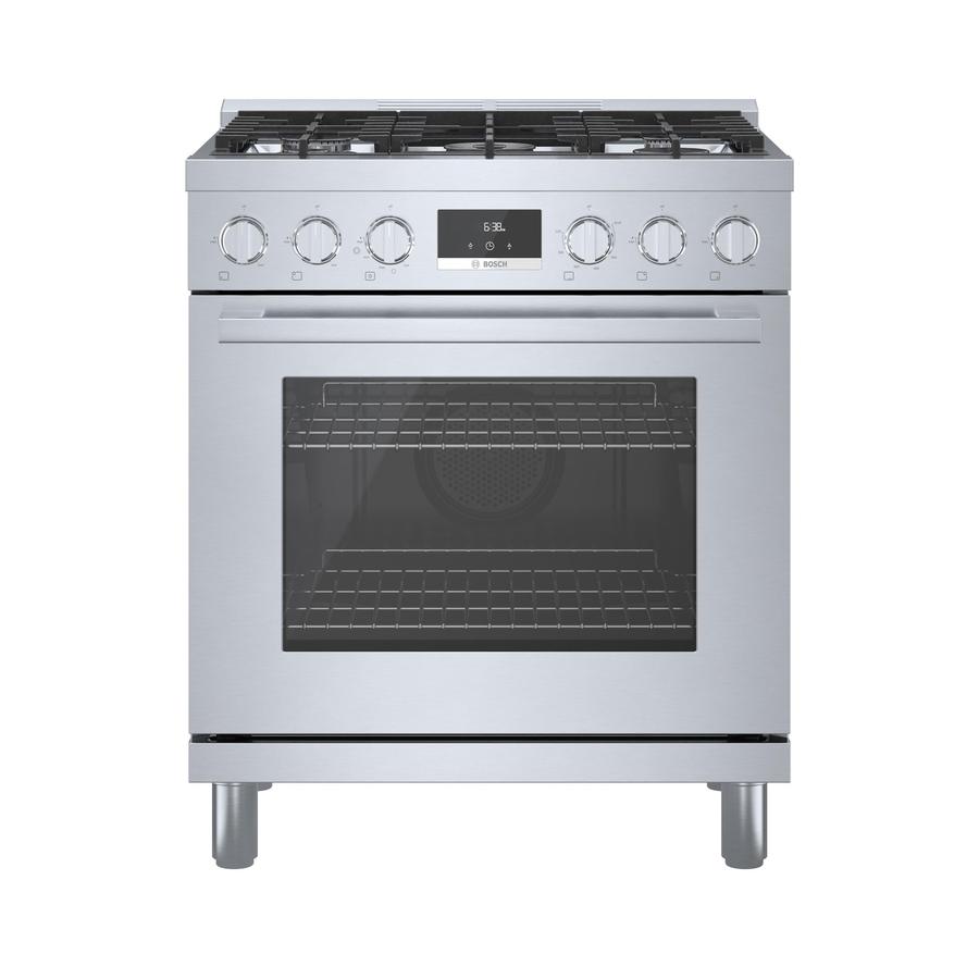 Bosch - 3.7 cu. ft Gas Range in Stainless - HGS8055UC