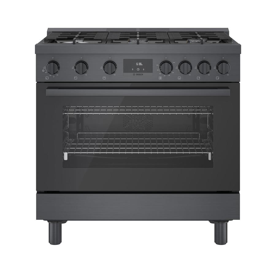 Bosch - 3.5 cu. ft Gas Range in Black Stainless - HGS8645UC