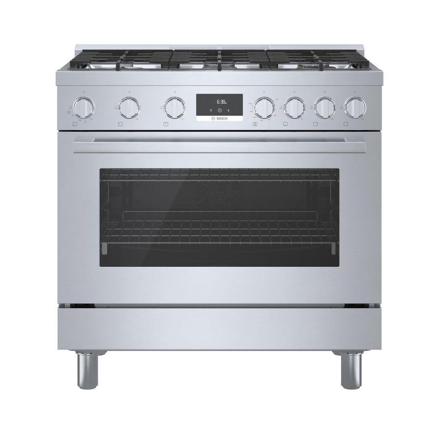 Bosch - 3.5 cu. ft Gas Range in Stainless - HGS8655UC