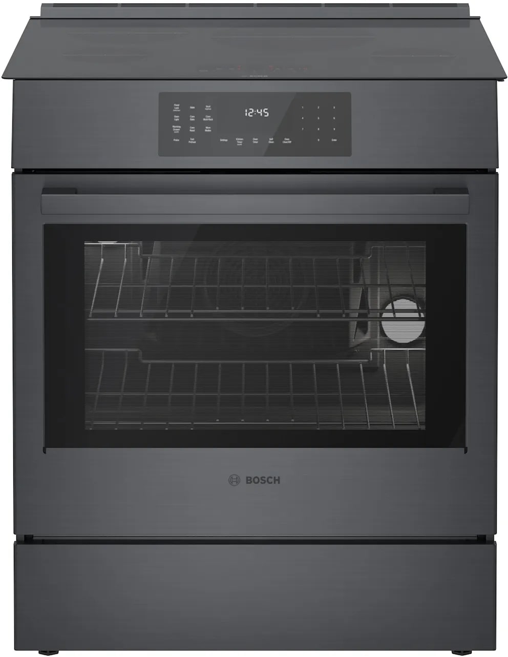 Bosch - 4.6 cu. ft Induction Range in Black Stainless - HII8047C