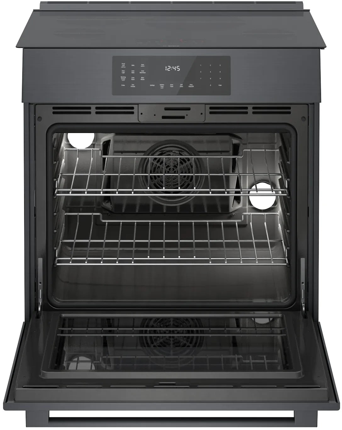 Bosch - 4.6 cu. ft Induction Range in Black Stainless - HII8047C