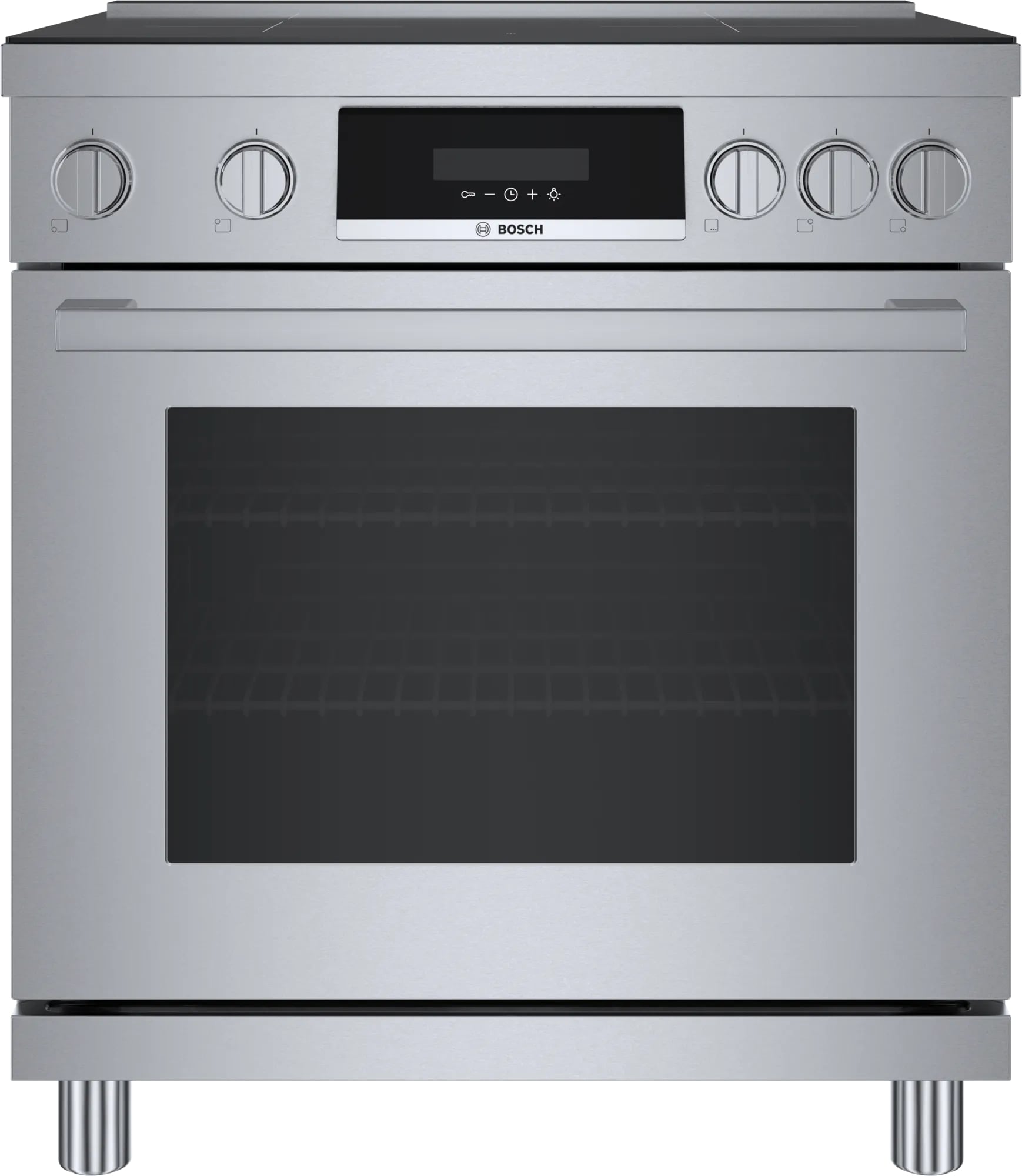 Bosch - 3.9 cu. ft Induction Range in Stainless - HIS8055C