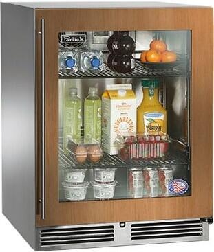 Perlick - 23.875 Inch 5.2 cu. ft Built In / Integrated Undercounter Refrigerator in Panel Ready - HP24RS-3-4R