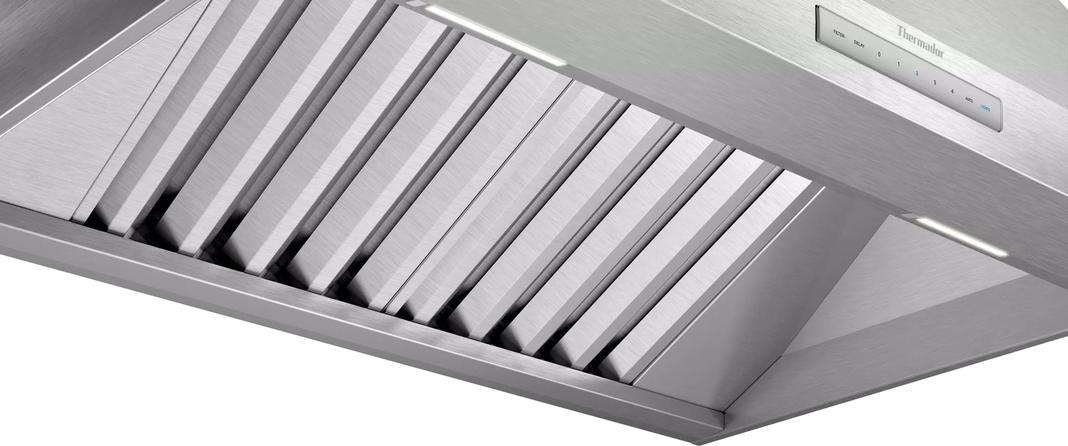 Thermador - 36 Inch Wall Mount and Chimney Range Vent in Stainless - HPCN36WS