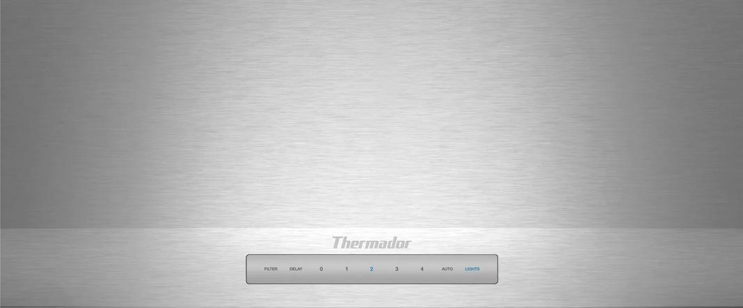 Thermador - 36 Inch Wall Mount and Chimney Range Vent in Stainless - HPCN36WS