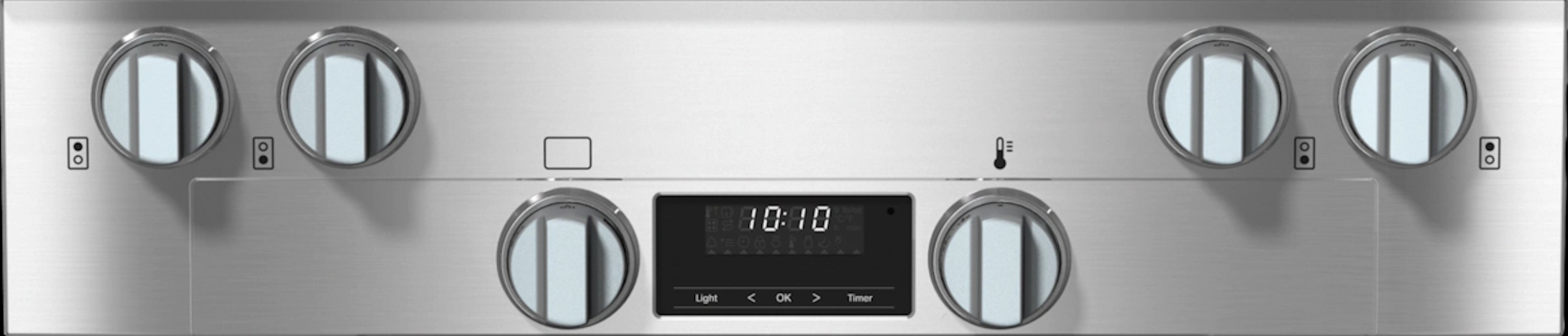 Miele - 5 cu. ft Gas Range in Stainless - HR 1124-3 LP AG