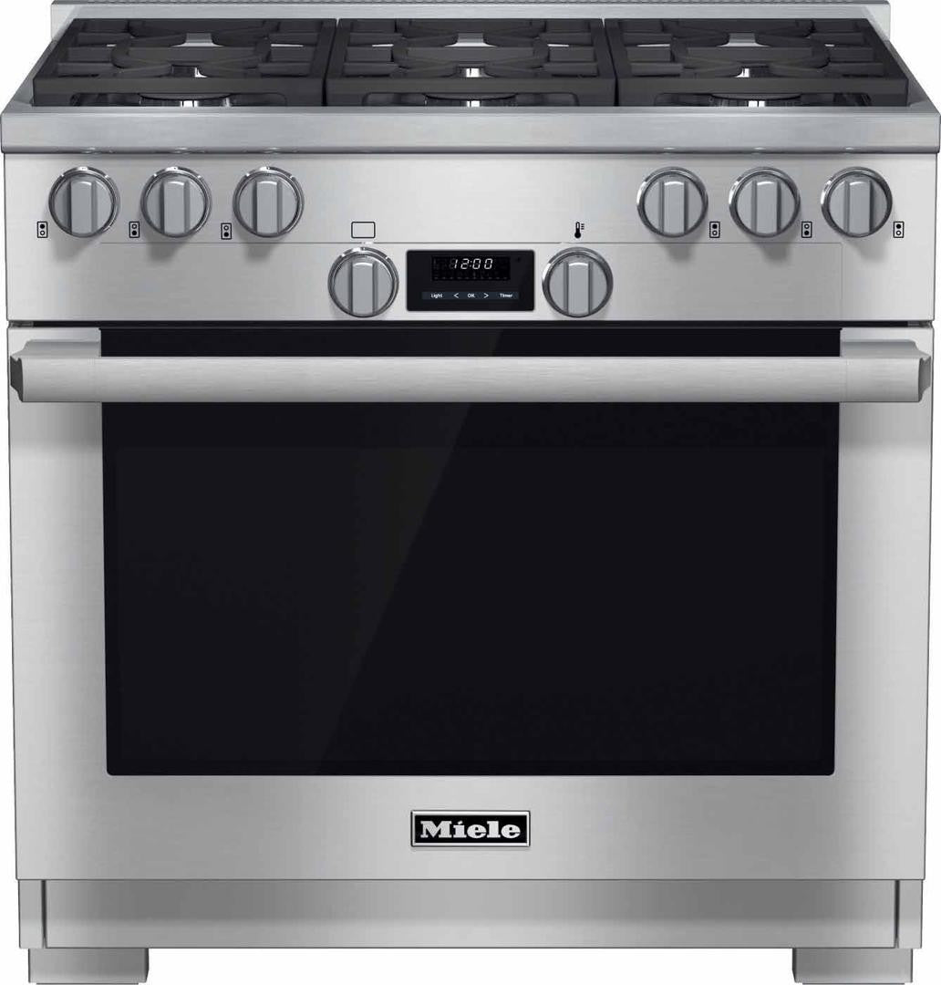 Miele - 5.8 cu. ft Gas Range in Stainless - HR1134-1G