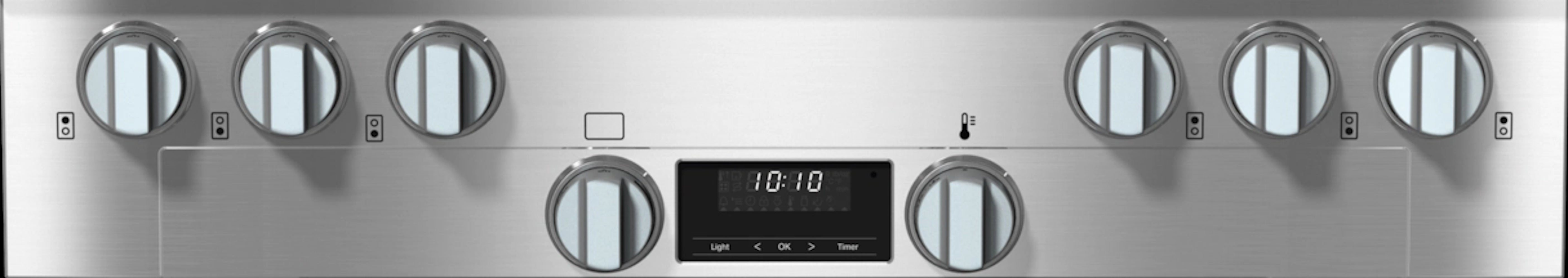 Miele - 5.8 cu. ft Gas Range in Stainless - HR 1134-3 G AG