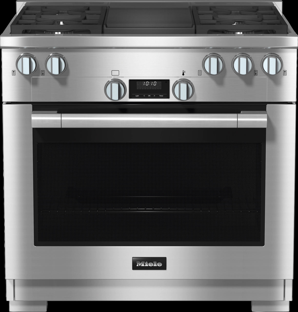 Miele - 5.8 cu. ft Gas Range in Stainless - HR 1135-3 G AG GR