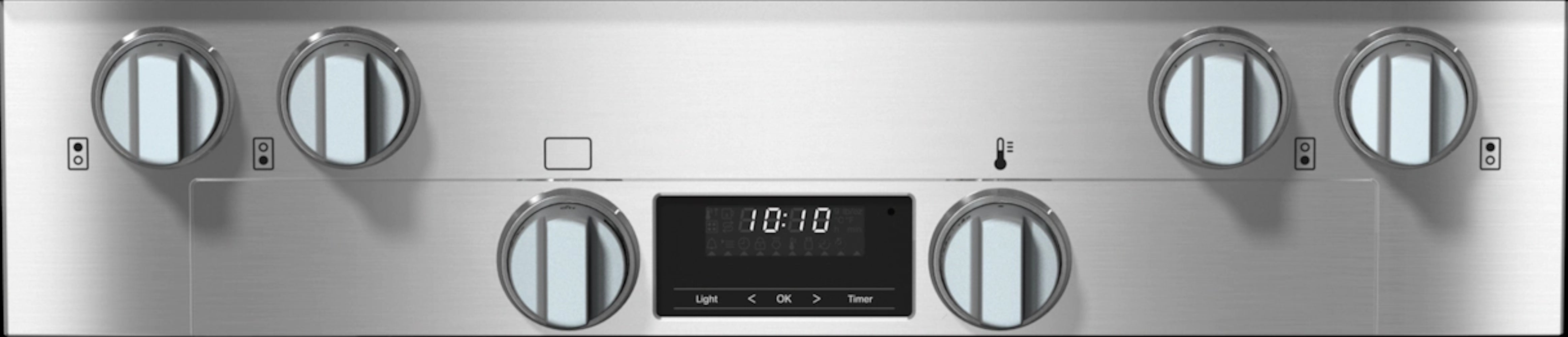 Miele - 5 cu. ft Gas Range in Stainless - HR 1724-3 G DF