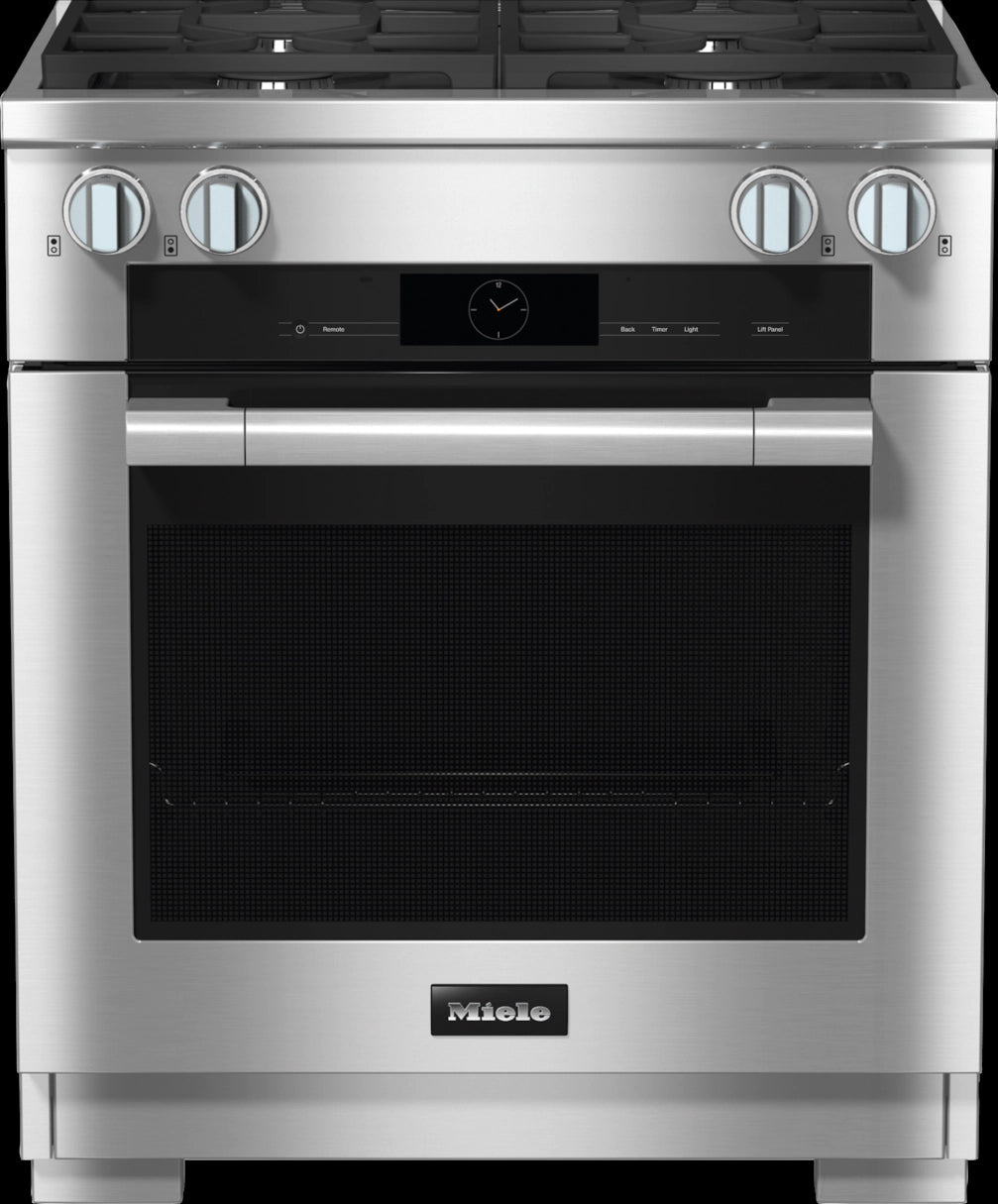 Miele - 4.6 cu. ft Gas Range in Stainless - HR 1924-3 LP DF