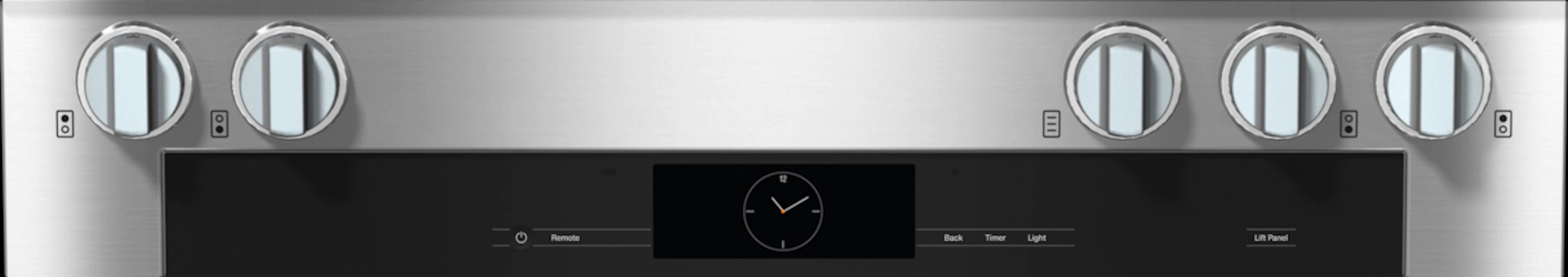 Miele - 5.8 cu. ft Gas Range in Stainless - HR 1936-3 G DF GD