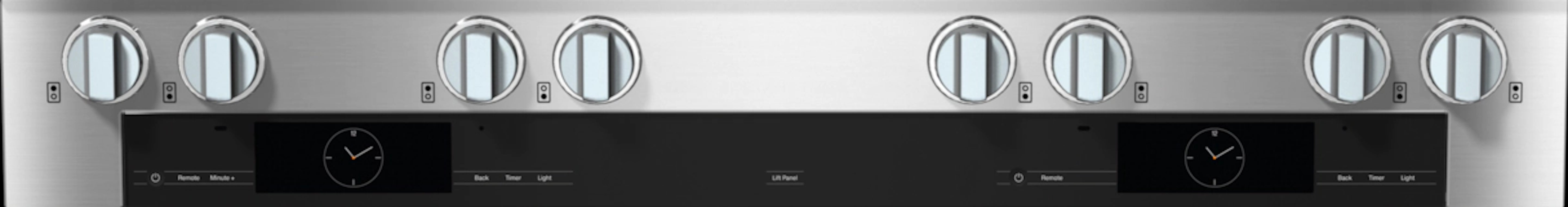 Miele - 3.2 cu. ft Gas Range in Stainless - HR 1954-3 G DF