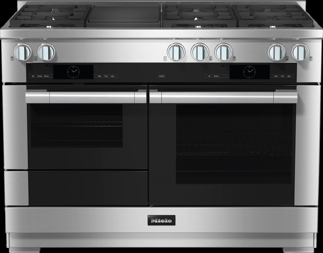 Miele - 3.2 cu. ft Gas Range in Stainless - HR 1955-3 G DF GR